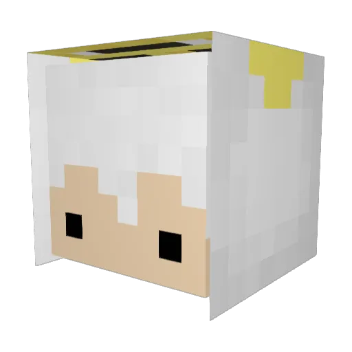egg_meat Minecraft avatar head, 3D render