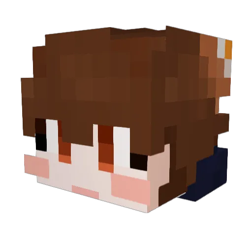 eggbread1234 Minecraft avatar head, 3D render