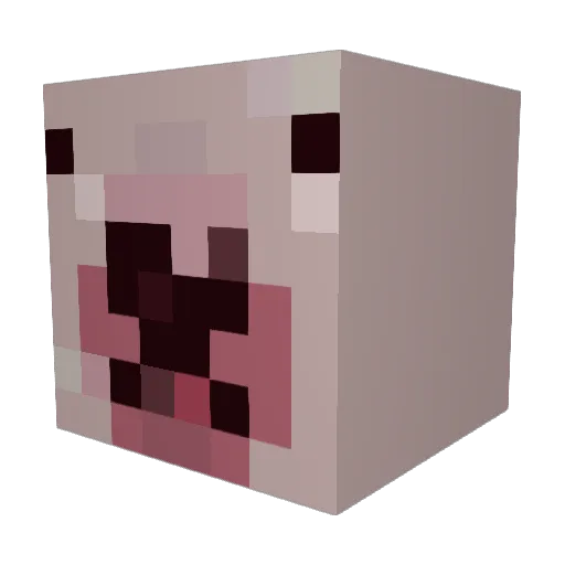 eggebakke Minecraft avatar head, 3D render