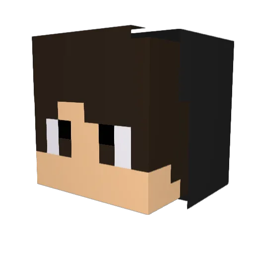eggeli Minecraft avatar head, 3D render