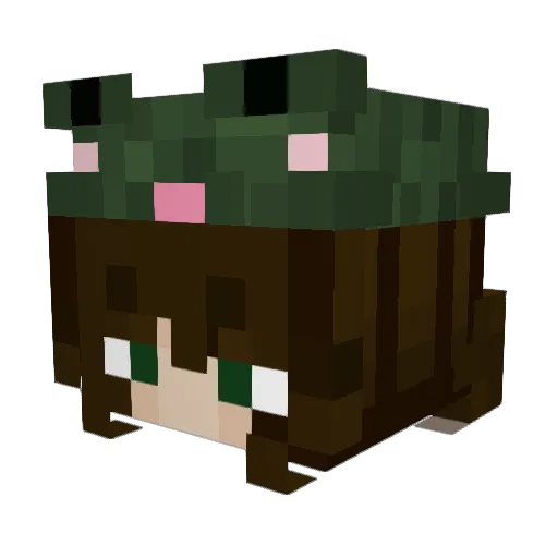 egger0 Minecraft avatar head, 3D render