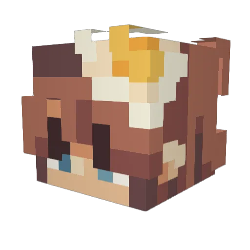 eggeronni Minecraft avatar head, 3D render