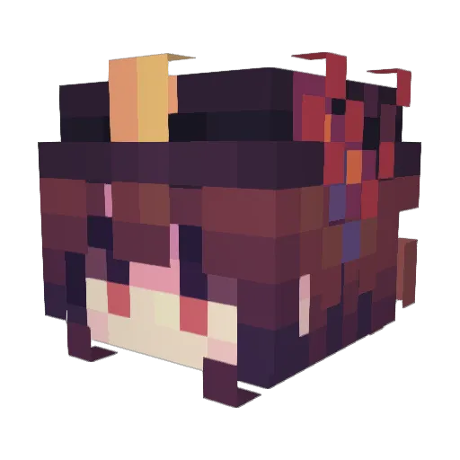 eggfufu1 Minecraft avatar head, 3D render