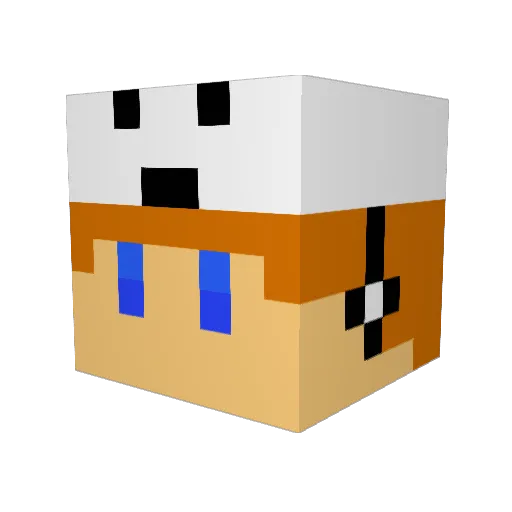 egghead1005 Minecraft avatar head, 3D render