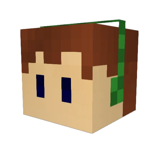 egghead2567 Minecraft avatar head, 3D render