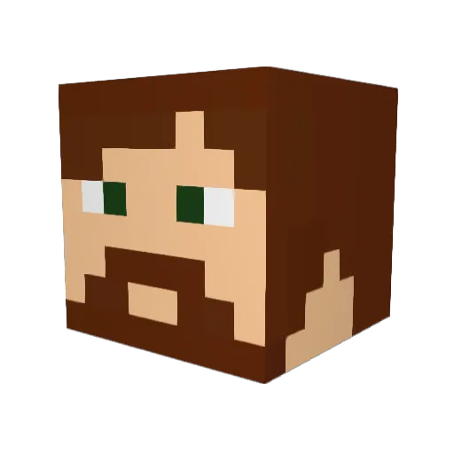 egghead4409 Minecraft avatar head, 3D render