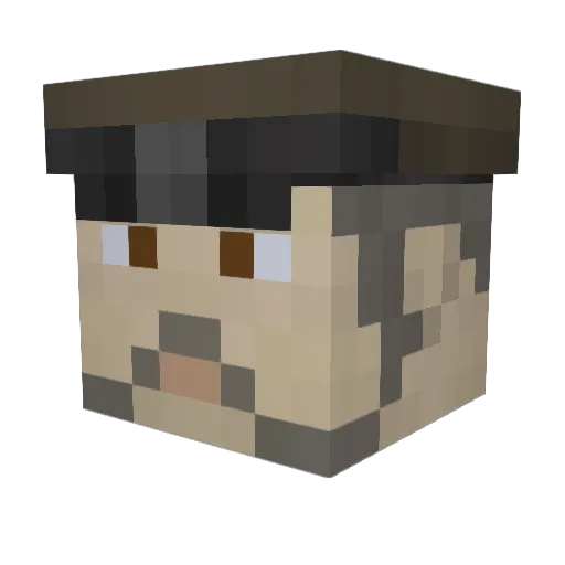 eggieking Minecraft avatar head, 3D render