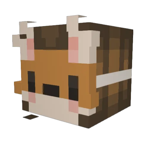 eggieyao Minecraft avatar head, 3D render