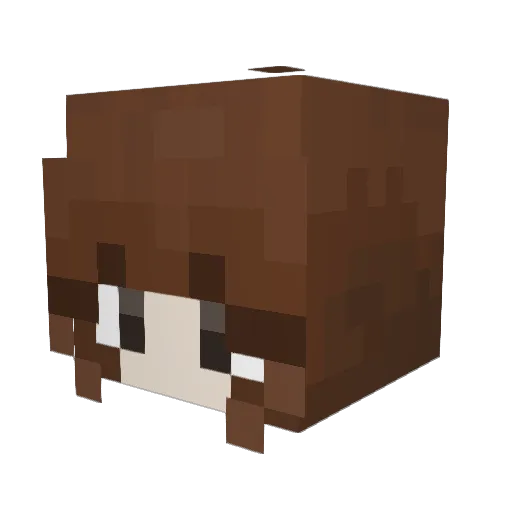 eggks Minecraft avatar head, 3D render