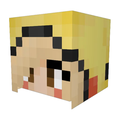 egglandbb Minecraft avatar head, 3D render