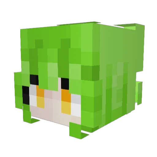 eggnk Minecraft avatar head, 3D render