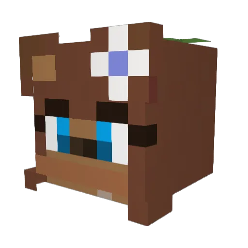 eggnoggoat Minecraft avatar head, 3D render