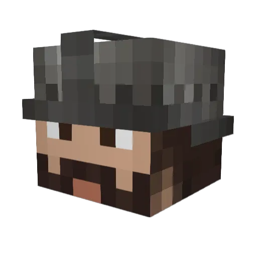 eggonthecat Minecraft avatar head, 3D render