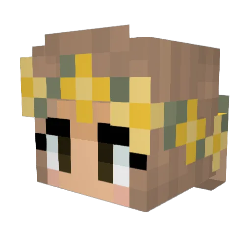 eggowaffle131 Minecraft avatar head, 3D render