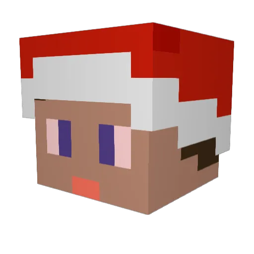 eggpee Minecraft avatar head, 3D render