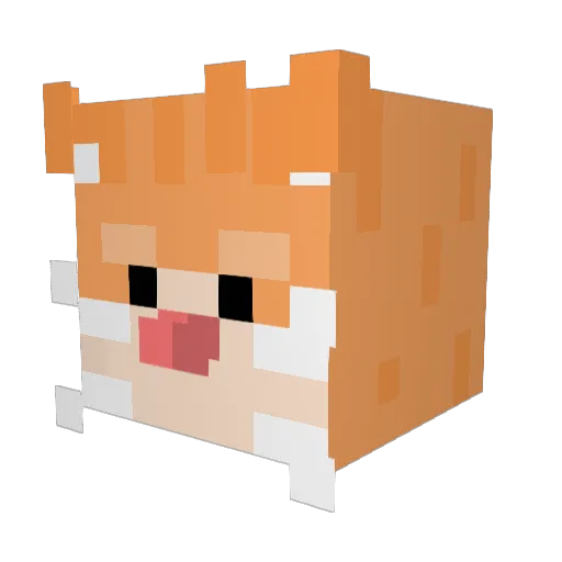 eggpp Minecraft avatar head, 3D render