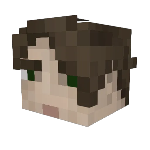 eggr0llz Minecraft avatar head, 3D render