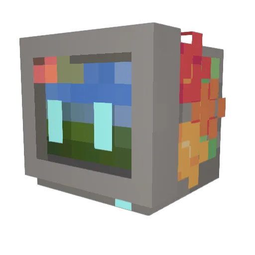 eggrid Minecraft avatar head, 3D render