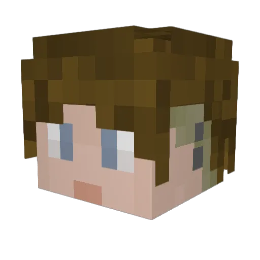 eggsaack Minecraft avatar head, 3D render