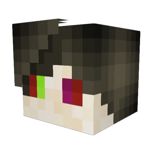 eggsfordays Minecraft avatar head, 3D render
