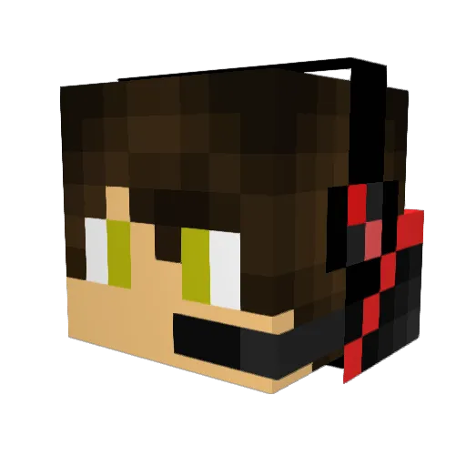eggshit16 Minecraft avatar head, 3D render