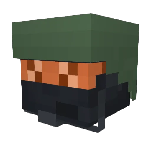 eggsuk Minecraft avatar head, 3D render
