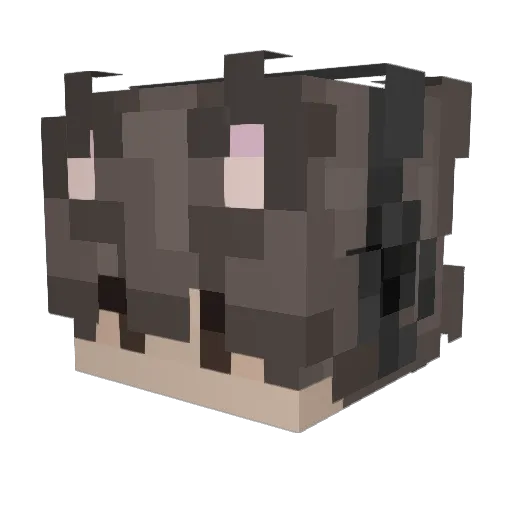 eggteaa Minecraft avatar head, 3D render