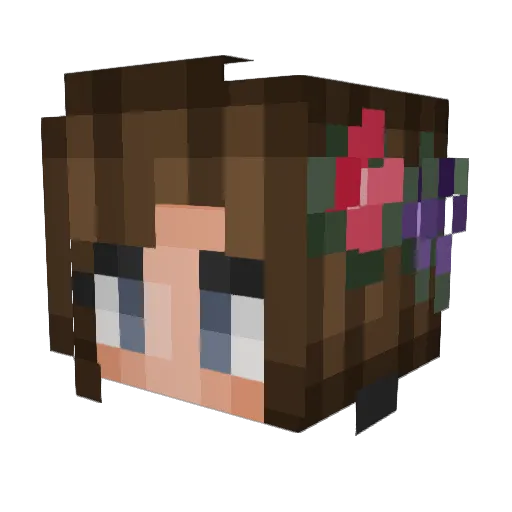 eggtrashed Minecraft avatar head, 3D render