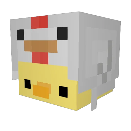 eggturken69 Minecraft avatar head, 3D render
