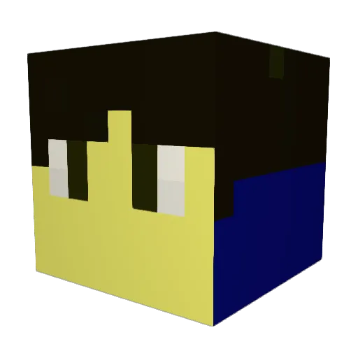 eggworldd12 Minecraft avatar head, 3D render