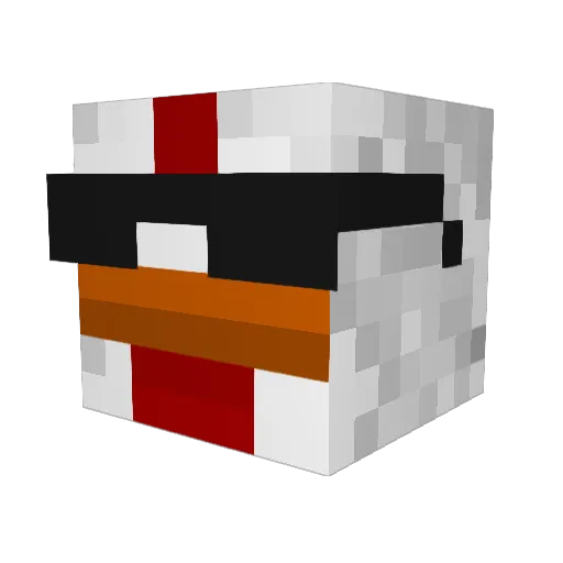 eggybonk Minecraft avatar head, 3D render