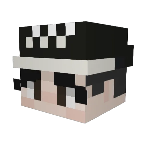 eggycarrot Minecraft avatar head, 3D render