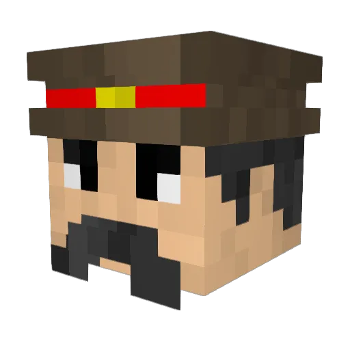 eggyhalldor Minecraft avatar head, 3D render