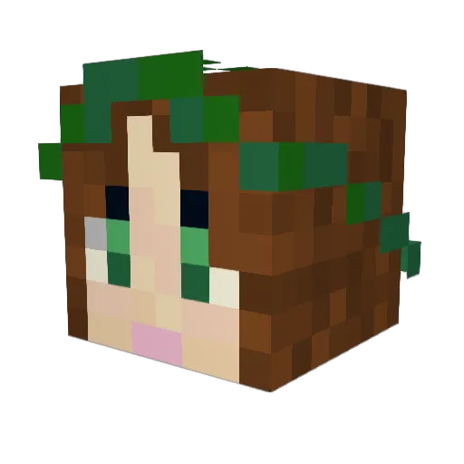 eggyhannah Minecraft avatar head, 3D render