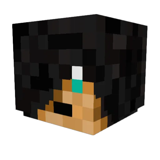 eghar Minecraft avatar head, 3D render