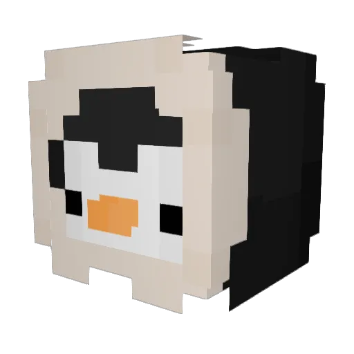 egiaff Minecraft avatar head, 3D render