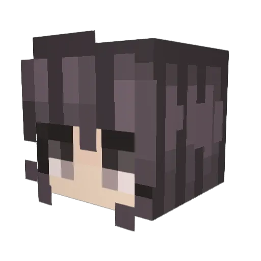 egirl17 Minecraft avatar head, 3D render
