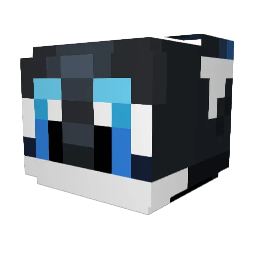 eglette Minecraft avatar head, 3D render