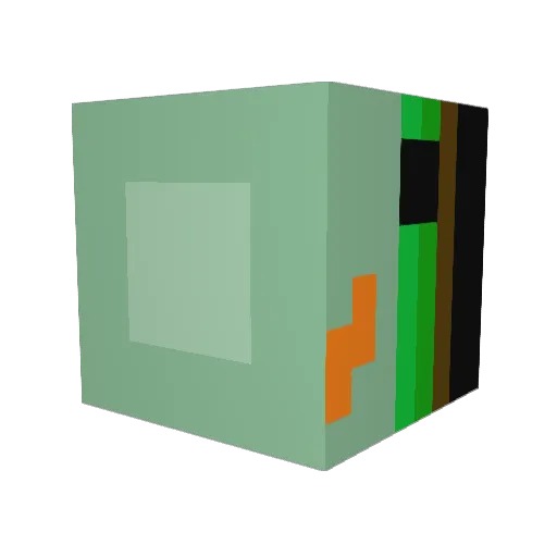 eglii Minecraft avatar head, 3D render