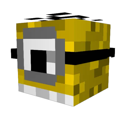 ego1sto Minecraft avatar head, 3D render
