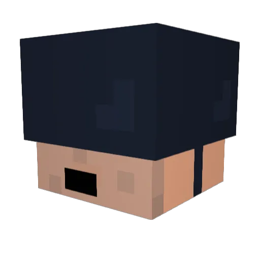 egoKulture Minecraft avatar head, 3D render