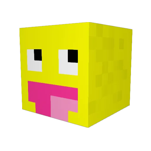 egochek Minecraft avatar head, 3D render