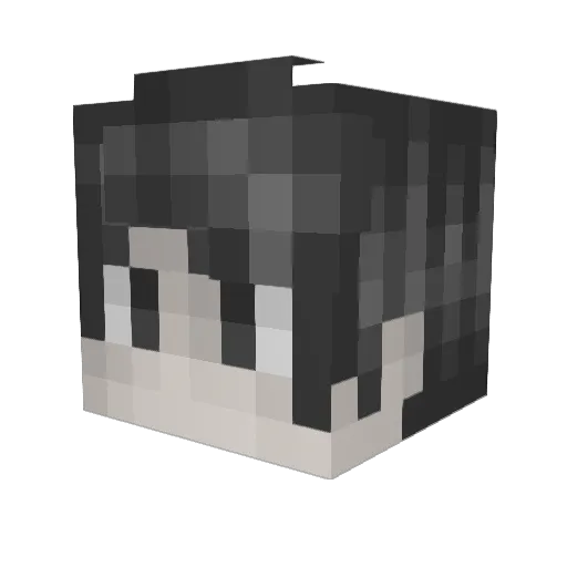 egoline Minecraft avatar head, 3D render