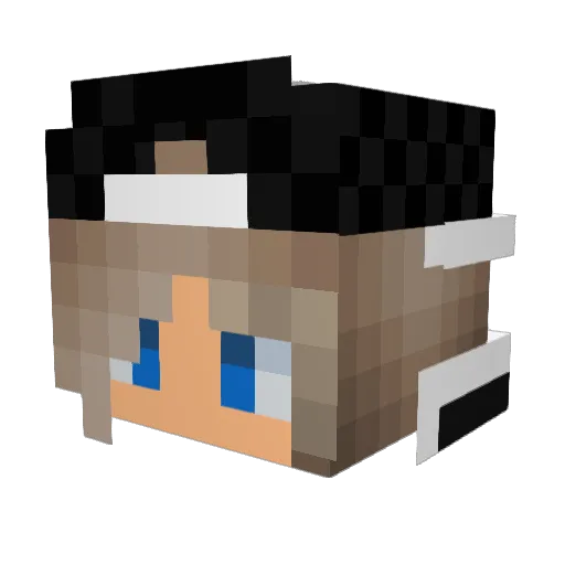 egopat Minecraft avatar head, 3D render