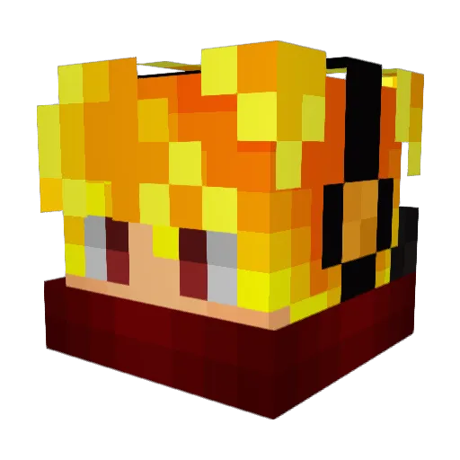egor007oop Minecraft avatar head, 3D render