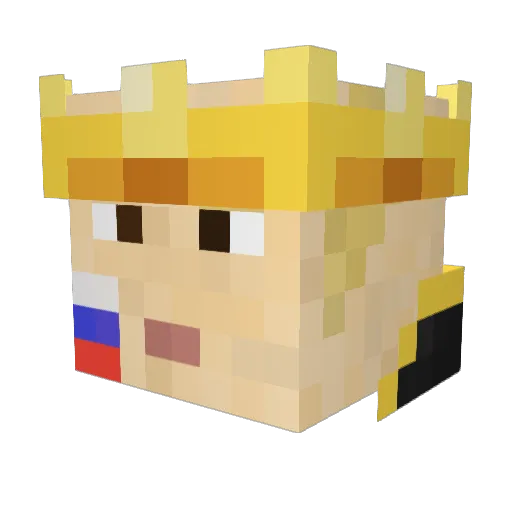 egorkaopnut Minecraft avatar head, 3D render