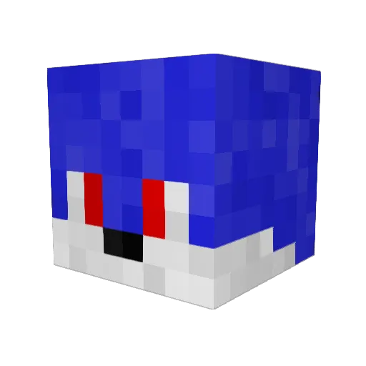 egper22 Minecraft avatar head, 3D render