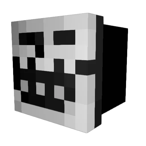 egrayman Minecraft avatar head, 3D render