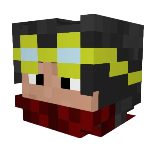 egrimond Minecraft avatar head, 3D render