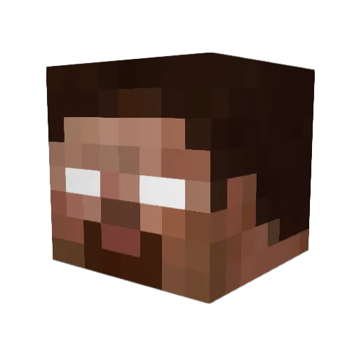 egssef Minecraft avatar head, 3D render